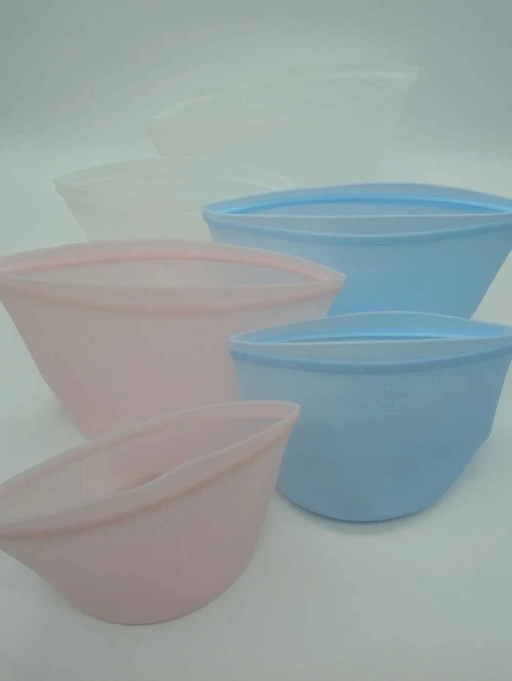 Set of Silicone Food Storage Bag Sets 1000ml/34oz & 1500ml/50oz  Set Of 2 - Picture 2 of 9